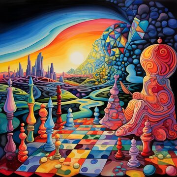 A chess existentialism ultra detail law of . Generative AI.