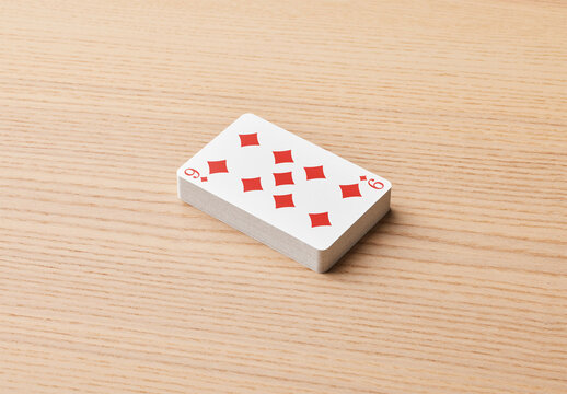 Mockup of deck of customizable playing cards