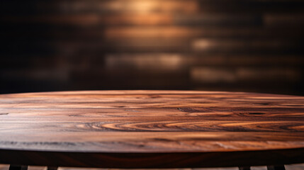 A wooden table Mockup Presentation
