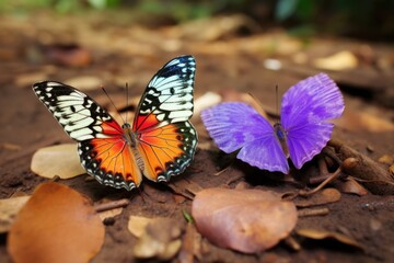 two similar butterflies, one poisonous, one not