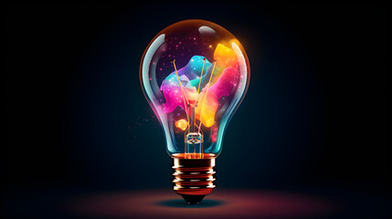 light bulb portraying bright idea for business growth