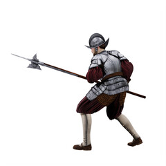 Halberdier Medieval infantry unit