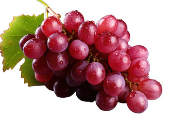 Fototapeta premium Fresh grape isolated on a transparent background