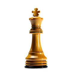 royal golden king chess piece element isolated on transparent background or white background