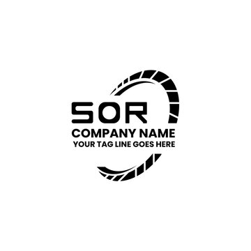 SOR letter logo vector design, SOR simple and modern logo. SOR luxurious alphabet design  