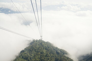 Fansipan Cable Car and Mountains in Sapa, Vietnam - ベトナム サパ ファンシーパン...