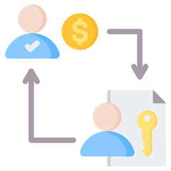 Buyer Transaction Flat Icon