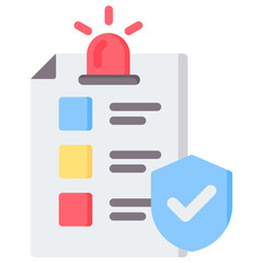 Emergency Plan Flat Icon