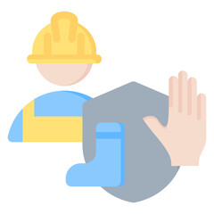 Personal Protective Equipment Flat Icon