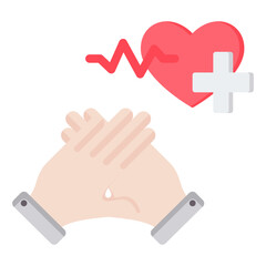 Cpr Training Flat Icon