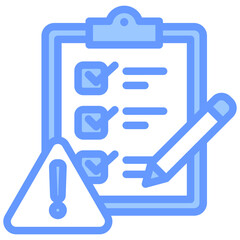 Incident Reporting Blue Icon