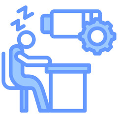 Fatigue Management Blue Icon