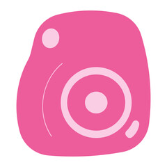camera photography pink doll girl icon element