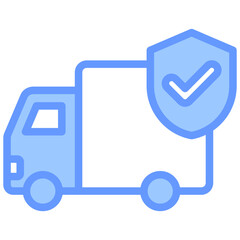 Vehicle Safety Policies Blue Icon