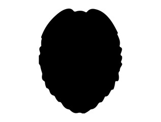 Police badge silhouette vector art