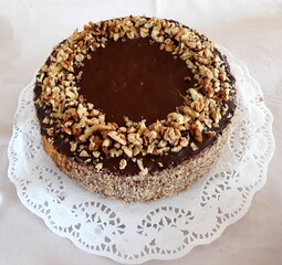 chocolate cake on a plate