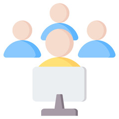 Job Shadowing Flat Icon