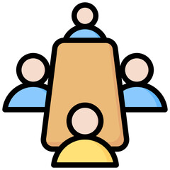 Committee Outline Color Icon