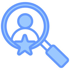 Talent Identification Blue Icon