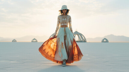 Desert Dreams: Women at Burning Man, Generative AI