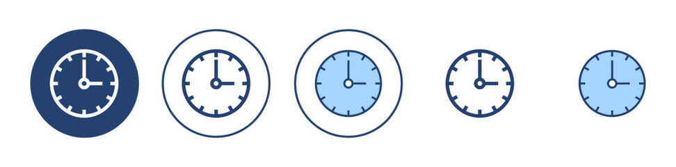 Clock icon vector. Time sign and symbol. watch icon