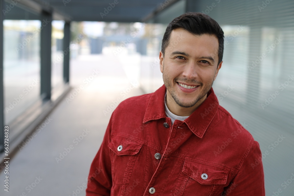 Wall mural businessman with a causal look