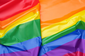 LGBTQIA community flag background. Colorful beautiful background. World Pride Day