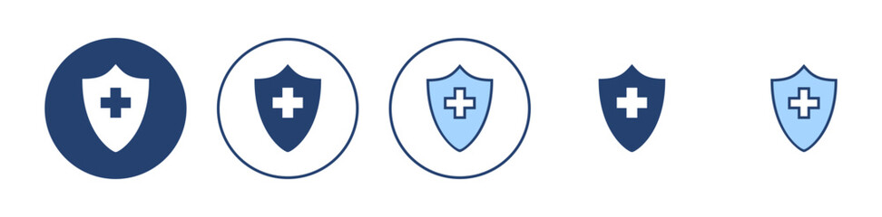 Health insurance icon vector. Insurance health document sign and symbol