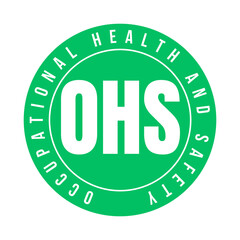 OHS occupational health and safety symbol icon