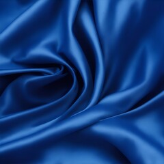 Obraz premium Blue color silky texture. AI generated illustration
