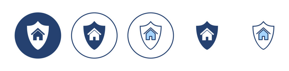 house insurance icon vector. house protection sign and symbol