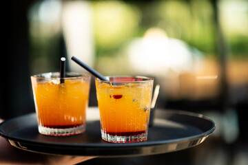 diverses boissons et cocktails