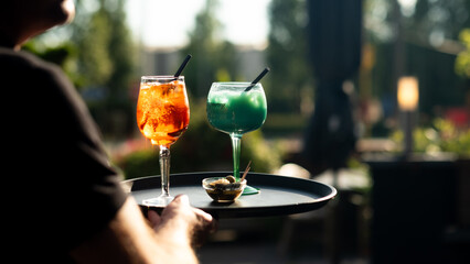 diverses boissons et cocktails