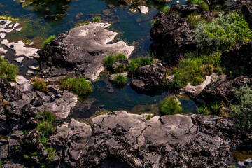 Rio Miño en la frontera de España y Portugal.