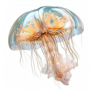 A Phylum Phoronida Transparent Background. Generative AI.