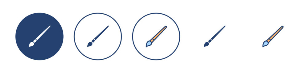 Paint icon vector. paint brush sign and symbol. paint roller icon vector