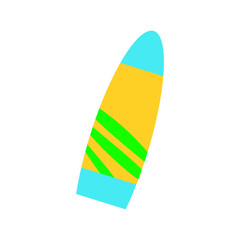 Set cute summer holiday beach elements