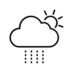 Cloud storage icon symbol vector image. Illustration of the database server hosting cloud system digital design image