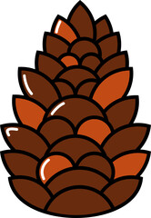 Pine cone icon