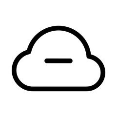 Cloud storage icon symbol vector image. Illustration of the database server hosting cloud system digital design image