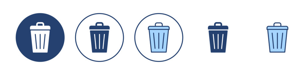 Trash icon vector. trash can icon. delete sign and symbol.