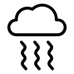 Cloud storage icon symbol vector image. Illustration of the database server hosting cloud system digital design image