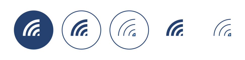 Wifi icon vector. signal sign and symbol. Wireless  icon