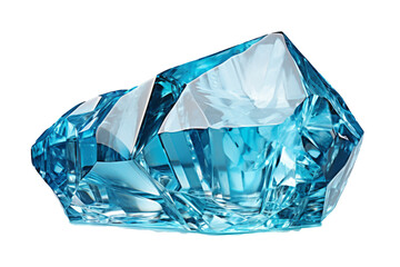 Cubitos de hielo en fondo transparente.