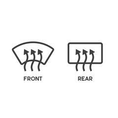 illustration of car heater or car defrost.