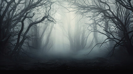 Mysterious Misty Woods