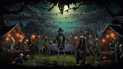 Ghoulish Graveyard Party