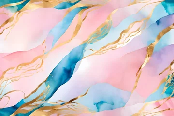 Crédence de cuisine en verre imprimé Papillons en grunge abstract watercolor painting