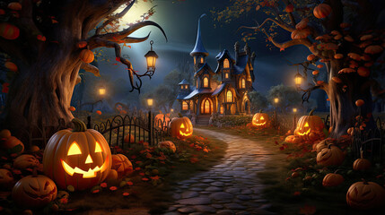 Enchanted Pumpkin House