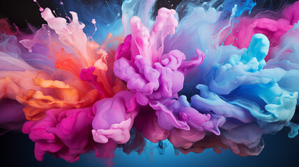 Fototapeta premium Colored waves abstract background